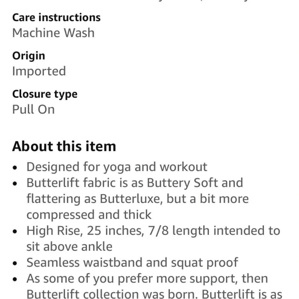 CRZ YOGA Butterlift black high waisted leggings buttery soft S - Picture 8 of 8